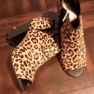 Leopard Print Booties